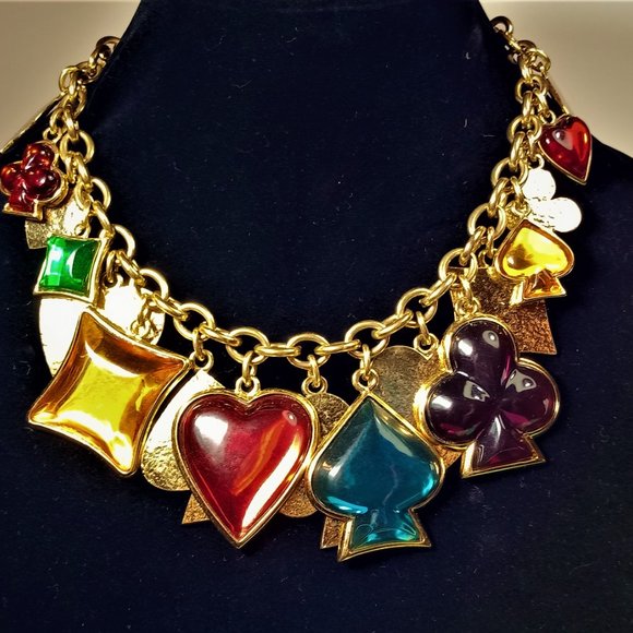 Vintage Massive Goossens for YSL Charm Necklace - Picture 9 of 15